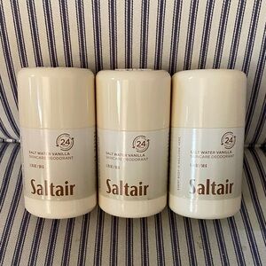 NWT Saltair Salt Water Vanilla Deodorant x3